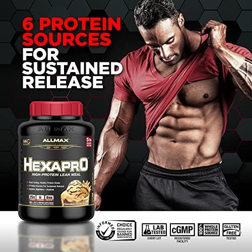 ALLMAX, Hexapro™, High-Protein Lean Meal, Chocolate Peanut Butter, 5 lbs (2.27 kg)
