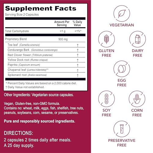 Kroeger Herb Chem Formula Capsules - 100 Count for Detox Support