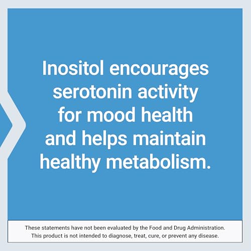 Life Extension Inositol Caps 1,000 mg - 360 Vegetarian Capsules for Metabolic & Nervous System Support