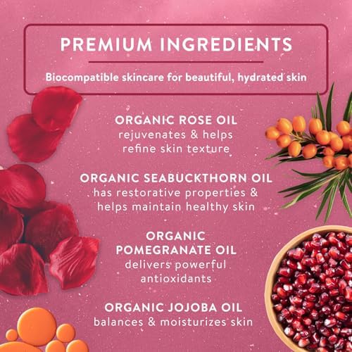 Badger Damascus Rose Organic Body Oil - Luxurious Hydration & Aroma