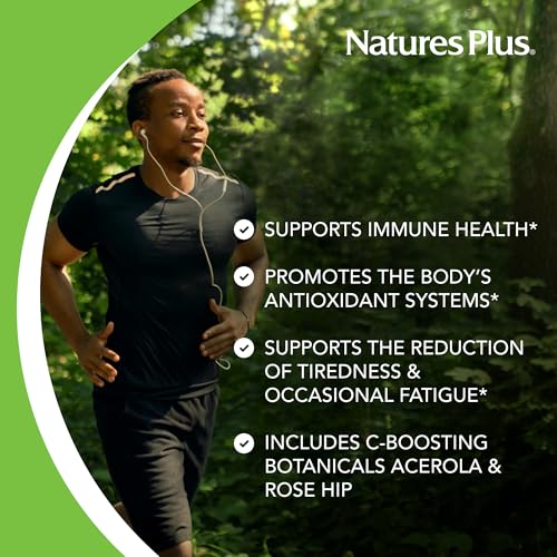 Nature's Plus Super C Complex 180 Vegetarian Capsules - High Potency Vitamin C Immune Support