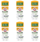ARM & HAMMER Essentials Solid Deodorant, Unscented, 2.5 oz, 6 Count - Hypoallergenic & Gentle