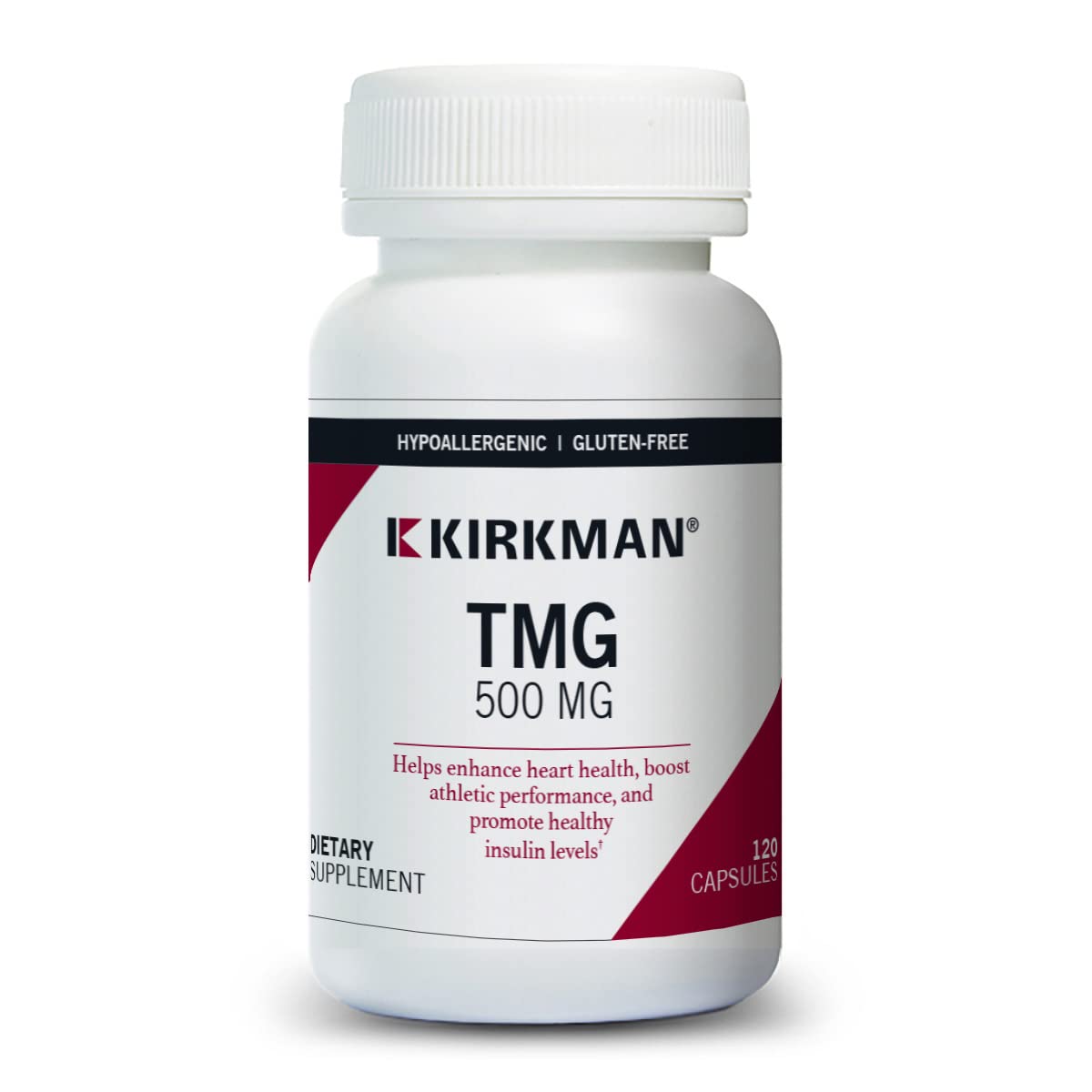 Kirkman Labs TMG Trimethylglycine 500mg - Methylation & Heart Health Aid, 120 Capsules