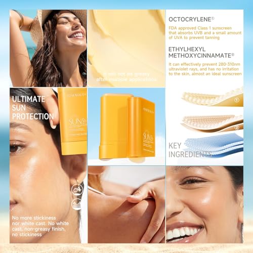 Hepiide Sunscreen Stick SPF50+ PA++++ – Non-Sticky, Sun Protection for Face & Body All Skin Types