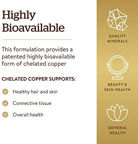 Solgar Chelated Copper - 100 Tablets