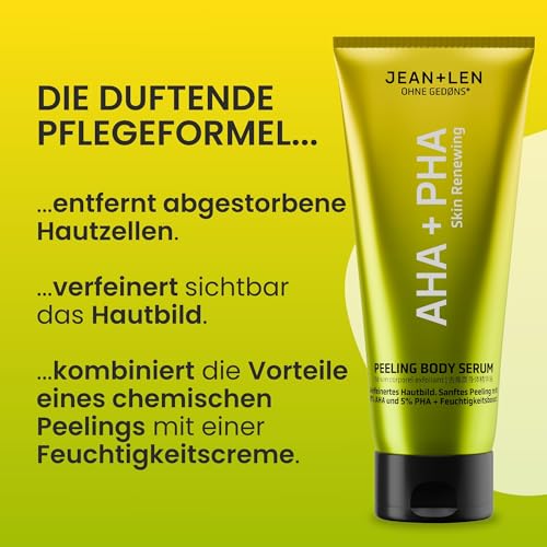 Jean & Len Vegan Body Serum with 8% AHA & 5% PHA Exfoliator