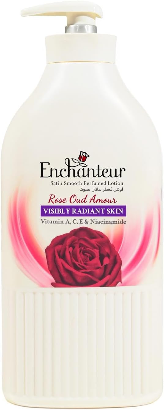 Enchanteur Satin Smooth Rose Oud Amour Body Lotion Hydrating 750ml