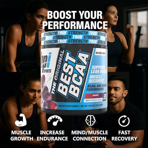 BPI Sports Best BCAA Grape Powder - Zero Sugar Amino Acid Formula
