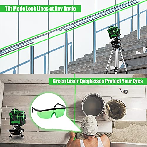 Professional 12-Line Green Light Self-Leveling Cross Marking Laser Level