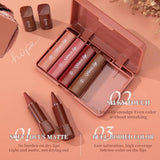 YOOJ® 6 Colors 2-in-1 Gradient Lip Liner & Lipstick Set - Matte Velvet Long-Lasting Lip Makeup