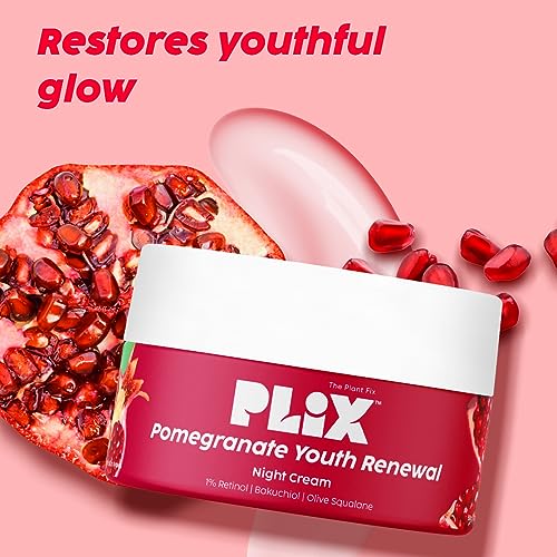 Plix The Plant Fix Anti-Aging Night Cream (50g) with 1.20% Retinol & Bakuchi Oil