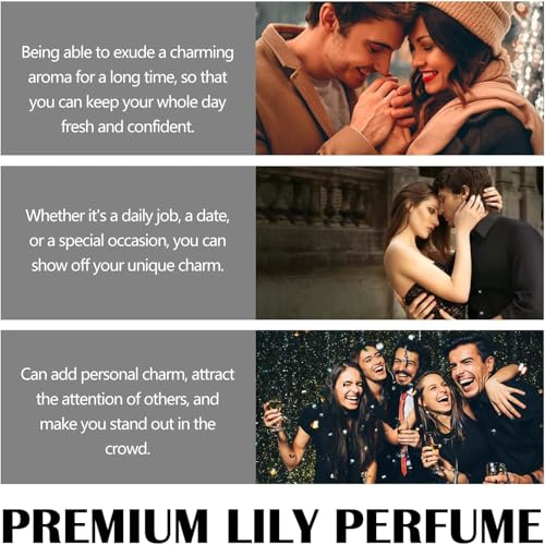 Goyazan Lily Premium Pheromone Perfume Oil for Women - Long-Lasting Floral Fragrance (15ml)