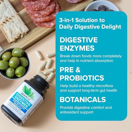 Zenwise Health Digestive Enzymes with Probiotics & Prebiotics (100 Count)