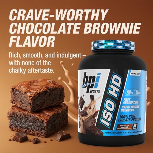 BPI Sports ISO HD Isolate Protein Chocolate Brownie - 69 Servings