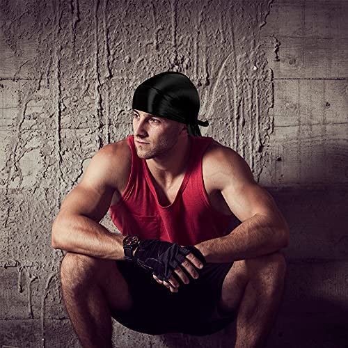 2-Pack Silk Satin Durag Hat w/ Elastic Tails | Wave Signature