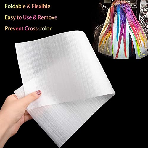 MAKINGTEC Hair Dye Paper - 50PCS Reusable Foam Hair Wraps for Professional Coloring