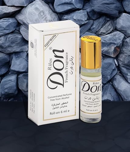 Rifas Don Concentrated Perfume Roll-On – Alcohol-Free 6ml (Pack of 4)