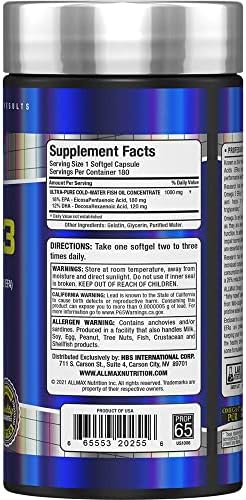 Allmax Omega 3 180 Softgels