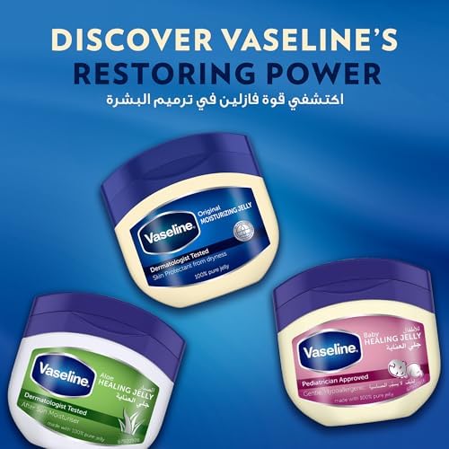 Vaseline Original Petroleum Jelly - 450ml Jar for Dry, Damaged Skin