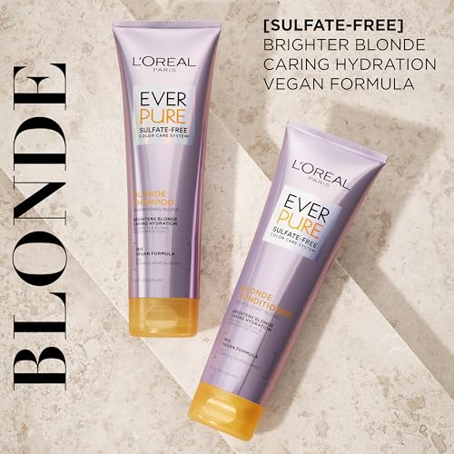 L'Oreal Paris EverPure Blonde Shampoo - Sulfate-Free for Bright, Vibrant Blonde Hair