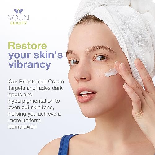 YOUN Beauty Brightening Cream with Kojic Acid, Glycolic Acid & Licorice Extract, 50ml