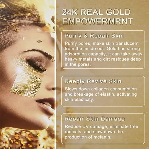 KORNTEEN 24K Gold Collagen Peel-Off Mask 120g - Aloe Vera & Witch Hazel for Radiant, Hydrated Skin