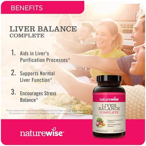 NatureWise Liver Detox & Cleanse Supplement - Triple Repair Formula for Toxin Removal