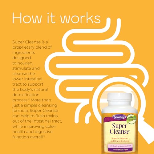 Nature's Secret Super Cleanse 200 Tablets - Detox & Pure Cleanse Supplement