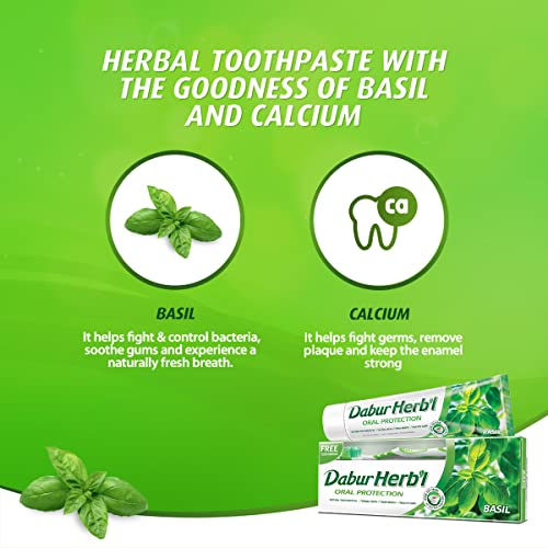Dabur Herbal Natural Toothpaste & Oral Protection Dental Care Kit