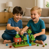 100 Pieces Educational 3D Building Blocks for Kids – Easily Connect Together to Form Stable Designs Treat Your Child to a Memorable Gift – One Kitten