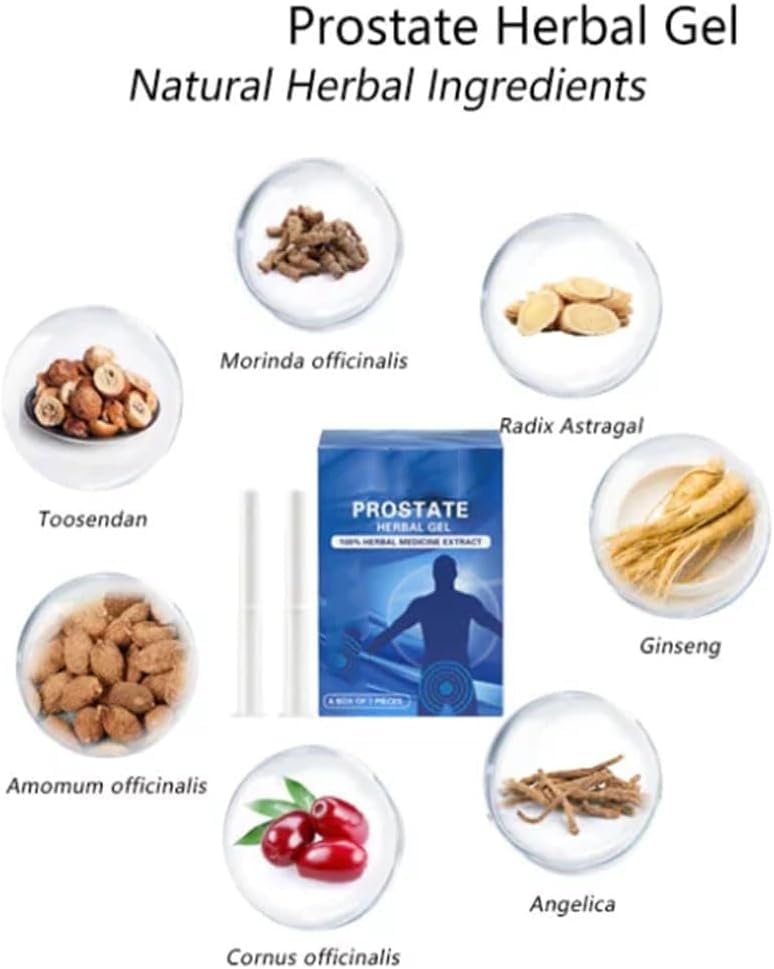 DOCTIA Prostate Natural Herbal Gel for Prostate Health & Vitality Support, 3 Pack - All Skin Types