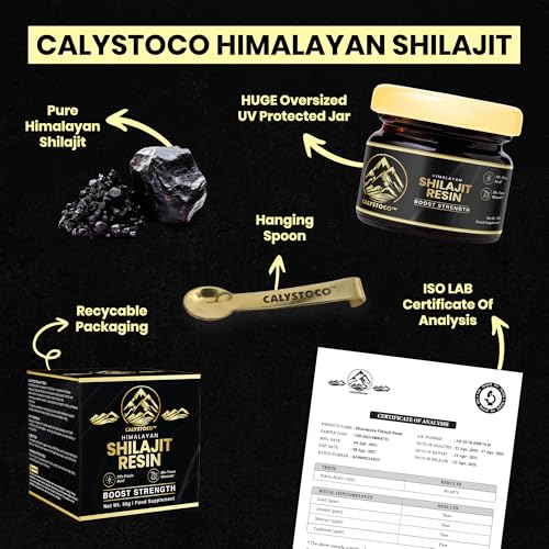 Shilajit Resin 30g - Pure Himalayan Gold Grade with 75% Fulvic Acid & 85+ Trace Minerals