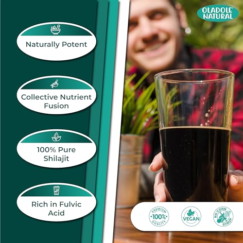 Oladole Organic Raw Shilajit Powder – 100g Pure Mineral Source