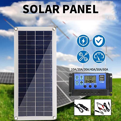 20W Eacam Flexible Solar Panel Kit - 12V USB Controller for RV & Phone