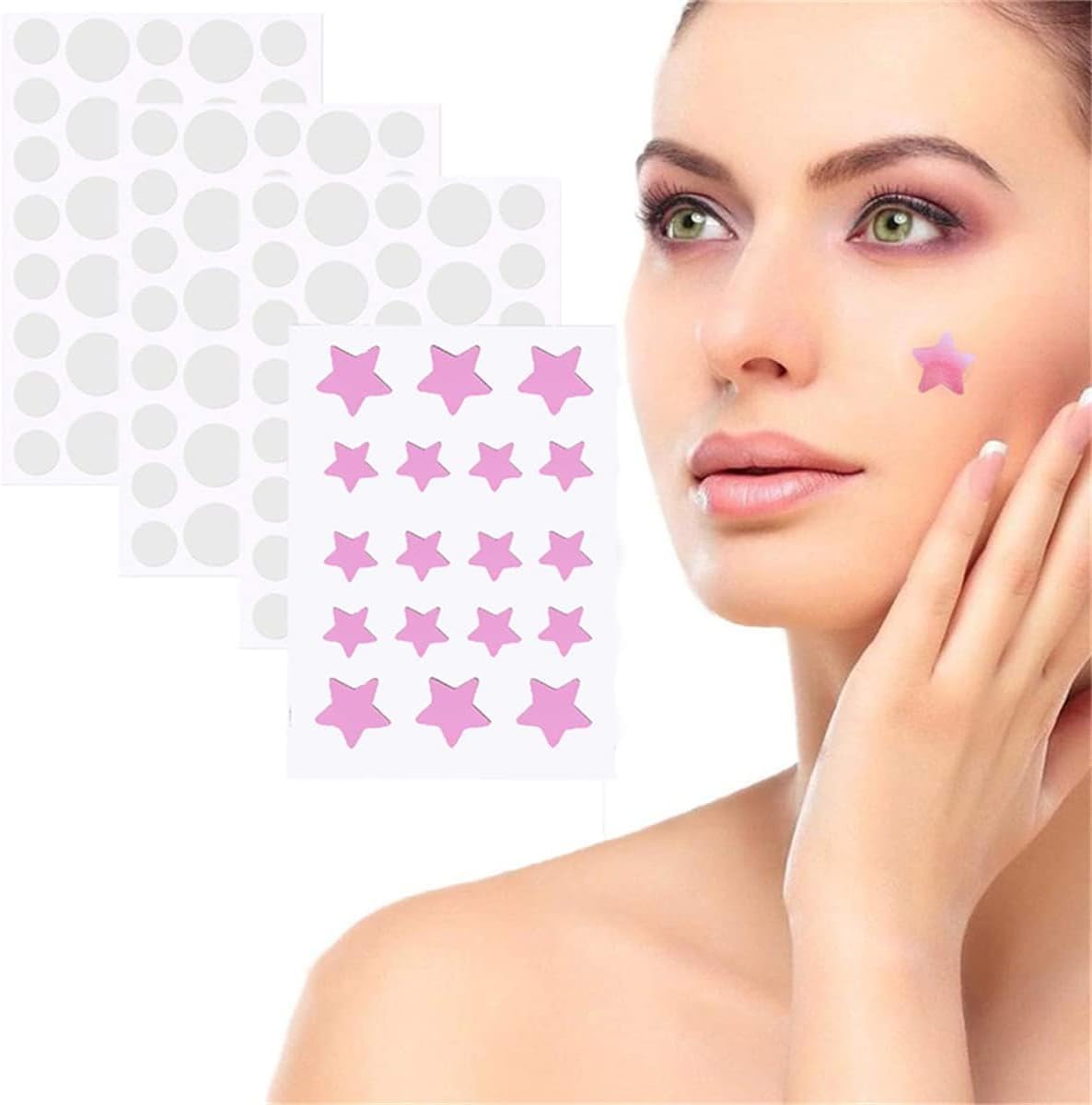 X spring Acne Patch - 126 Count Star-Shaped Hydrocolloid Patches for Face & Body