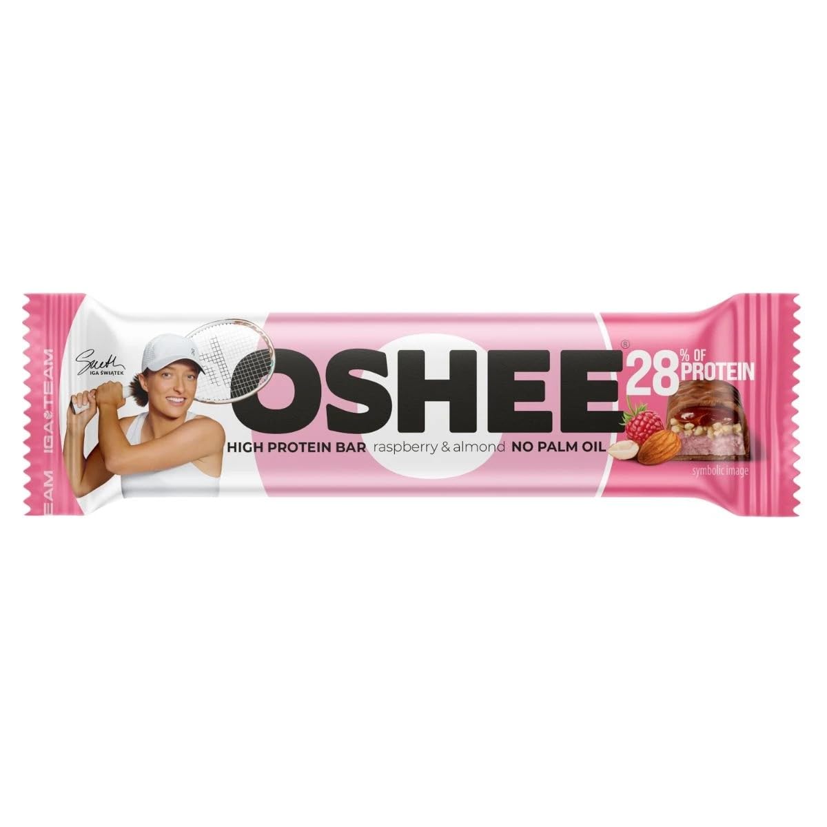 Oshee Raspberry & Almond Protein Bar - 49g Nutritious Delight