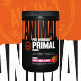 Animal Primal Muscle Hydration + Preworkout Powder – Contains Beta Alanine, 3DPump, Caffeine & Electrolytes – Improves Energy, Focus, Endurance & Absorption – Fruit Punch Flavor, 17.9 o