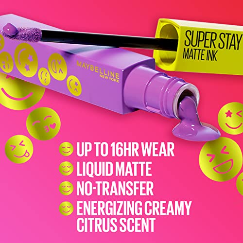 Maybelline Super Stay Matte Ink Liquid Lip Color - Plum | Long-Lasting Transfer-Proof Lipstick