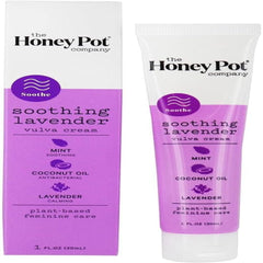 The Honey Pot Company - Cream Soothing Lavender - at Home or On The Go Medicated Cream to Relieve Itching and Discomfort - 1 fl. oz.