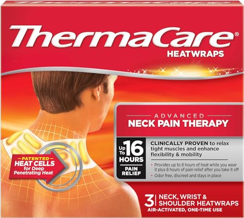 ThermaCare Air-Activated HeatWraps for Neck, Wrist & Shoulder - 3 Wraps, 7-Pack Bundle