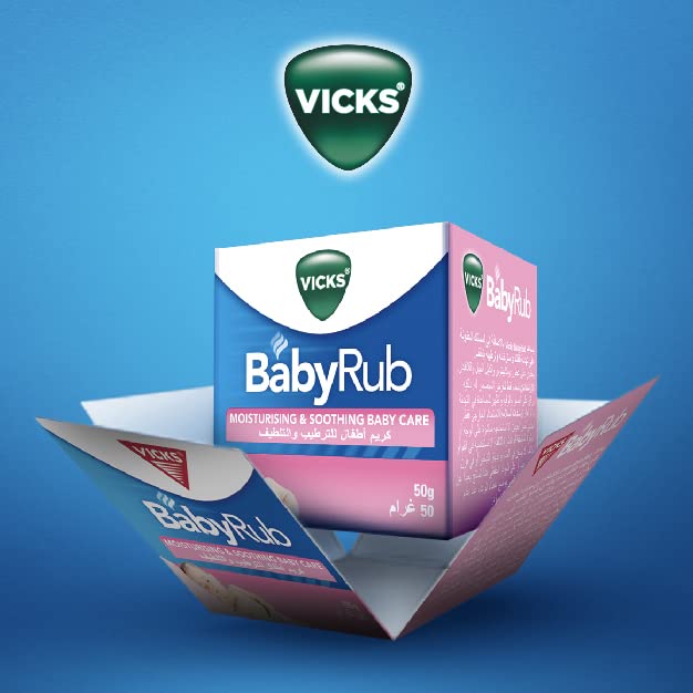 Vicks BabyRub Soothing Vapor Rub for Babies - 50g
