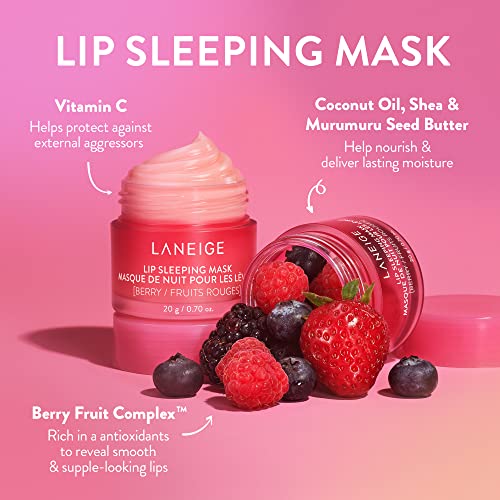 LANEIGE Lip Sleeping Mask: Pink Lemonade Swirl - Overnight Lip Care