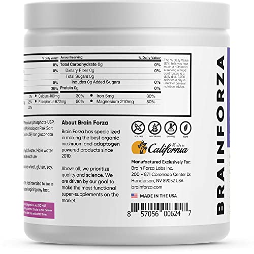 Brain Forza Super Fast Keto Electrolytes for Fasting - Premium Electrolytes with Potassium, Sodium, Magnesium, Calcium, Iron & Pink Himalayan Salt - 30 Servings, Unflavored