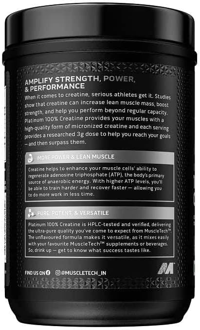 MuscleTech Platinum 100% Creatine Monohydrate - Unflavored (400g)