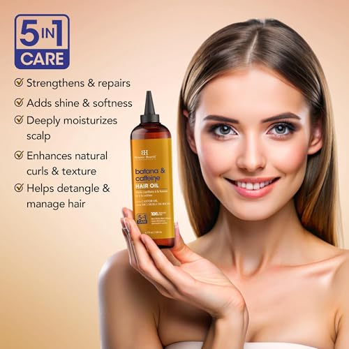 Botanic Hearth Batana & Caffeine Hair Oil - 6.7 fl oz for Fuller, Healthier Hair