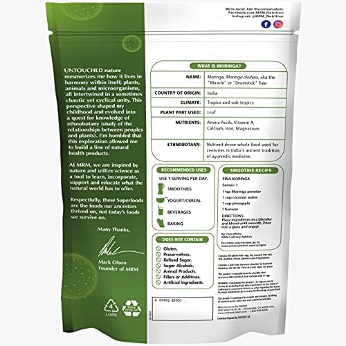 Organic Moringa Powder - Boost Your Wellness Naturally (8.5 oz)