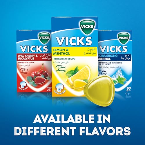 Vicks Soothing & Refreshing Throat Drops Lemon & Menthol - 40g