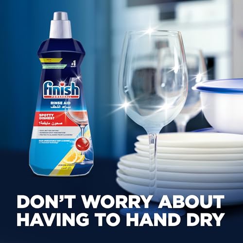 Finish Powerball Rinse Aid, Lemon Sparkle Scent, 400ml