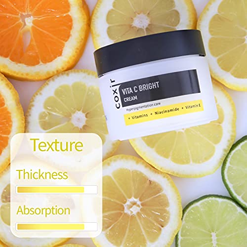 coxir Vita C Niacinamide Face Cream | Korean Skincare Moisturizer 50ml
