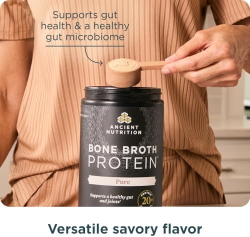 Ancient Nutrition Bone Broth Protein - Pure - Supports Joint & Gut Health